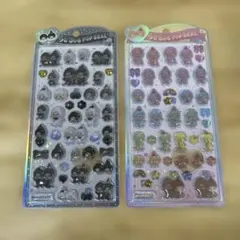 【正規品】 2点セット うるちゅるポップシール モンチッチ