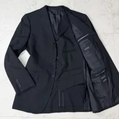 バーバリーブラックレーベル ジャケット ベスト スーパー100s 黒 サイズ40