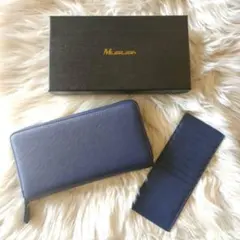 財布 長財布　男女兼用　小銭入れ　大容量　カードケース　ネイビー　紺　プレゼント
