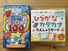 育脳カードあそび100＋ひらがなカタカナれんしゅうカード