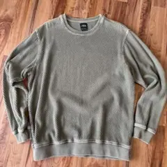 ZARA リラックスフィット トレーナー M オリーブグリーン