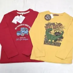 新品未使用 シューラルー しまむら 長袖カットソー 120cm 2枚セット