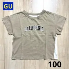 GU ジーユー CALIFORNIA ロゴカットソー Tシャツ 半袖 100のサムネイル