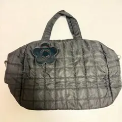 超美品✨MARY QUANT キルティング トートバッグ Blackチャーム付き 