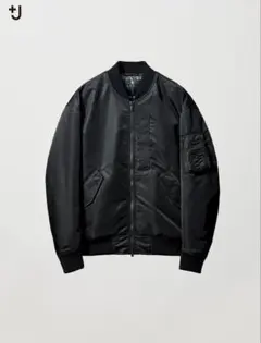 UNIQLO +J ハイブリッドダウンオーバーサイズ MA-1 ブラック XL