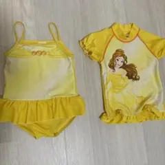 ディズニー　プリンセス　美女と野獣　ベル　水着　100cm