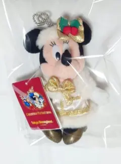 ディズニーリゾート クリスマス ミニー ぬいぐるみバッジ