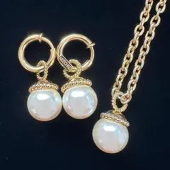 MOSCHINO アクセサリーセット ネックレス＆イヤリング