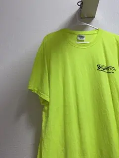 アメリカ古着　ビックサイズ　半袖Tシャツ　蛍光色　黄色