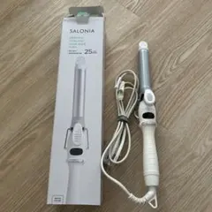 SALONIA セラミックカールヘアアイロン 25mm ホワイト