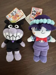 バイキンマン　しらたまさん　ぬいぐるみ