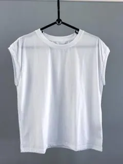 【未使用】ノースリーブ Tシャツ ホワイトS