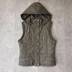 アルファキュービック キルティングベスト ミリタリー カーキ カジュアル