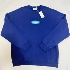 【新品タグ付】アトモス atmos オーバルロゴ 刺繍 スウェット 紺 XL