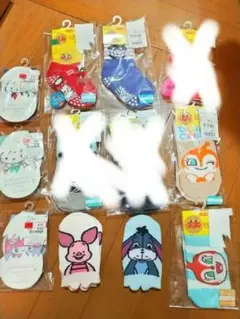 アンパンマン くまのプーさん ベビー キッズ くつ下 靴下 セット