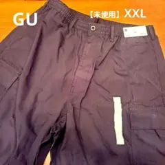 GU スーパーワイドカーゴパンツ XXLブラック