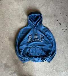 ゆ*し様 00s old gap オールドギャップ　パーカー 　ブルー　y2k