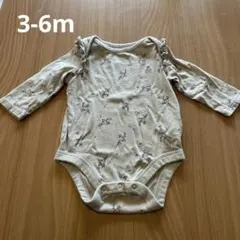 baby GAP フリル付き 花柄ロンパース 3-6m