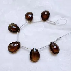 ダークシトリン　高品質コンケーブカット　天然石