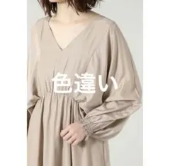 ROSE BUD 定価14,300 ボリュームワンピース 春夏 フリーサイズ