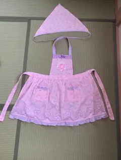 Bonbonribbon ピンクエプロンと三角巾　130