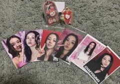 チェヨンセット☺︎TWICE チョコがけボーロ＆チャーム　トレカ　ステッカー