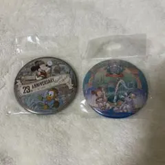東京 ディズニーシー 缶バッジ 23rd 24th ミッキー ミニー