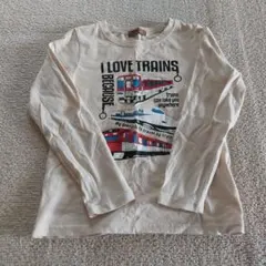 VANDASH しまむら キッズ 長袖 ロンT シャツ 綿 130 電車