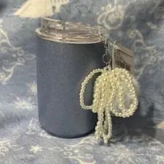 Francfranc チャーム付きステンレスタンブラー グリッター ブルー