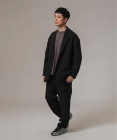 アダムエロペ 25ss ボックスシルエットセットアップ 100%リネン L