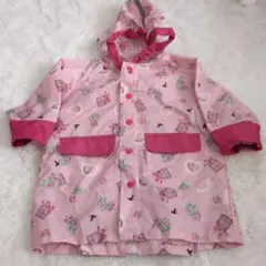 Branshes ベビーレインコート 90 ピンク