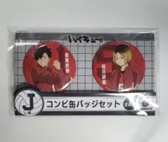 ハイキュー!! Happyくじ J賞 黒尾鉄朗 孤爪研磨 コンビ缶バッジセット