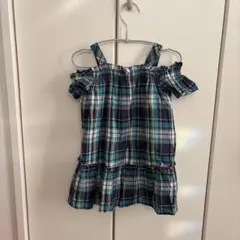 コムサイズム　チェックワンピース90