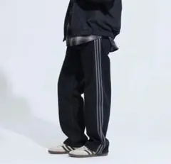 adidas ブラックデニムパンツ サイドライン 29/30 - メルカリ