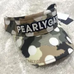 新品　PEARLY GATES バイザー　迷彩柄