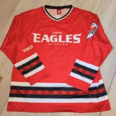 神戸に勝利！応援グッズ 横浜キヤノンイーグルス襟付ロングTシャツ来場