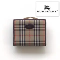 BURBERRY★ノバチェック　キャンバス　二つ折り財布