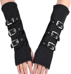 アームカバー地雷系黒色 アームウォーマー