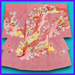 A0113★着物淡雪★ お宮参り祝い着セット★ 初着　一つ身着物　3歳七五三