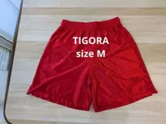 TIGORA スポーツハーフパンツ レッド Mサイズ