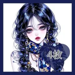 499 オリジナル 人物ステッカー コラージュ 紙もの 雑貨 素材 女の子