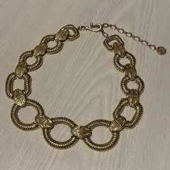 ヴィンテージ ジバンシー ネックレス 大ぶり 極太 ゴールド 金色 バブリーのサムネイル