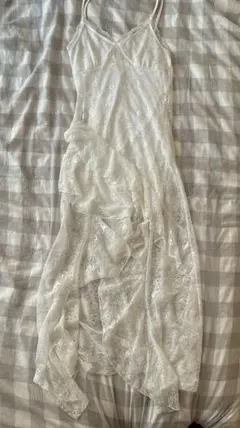 ホワイト レース キャミワンピース