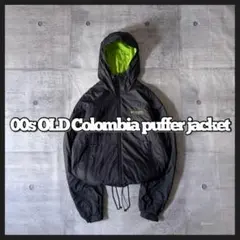 00s Colombia puffer jacket y2k ゲッコーグリーン