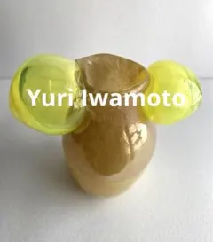 ◇ガラス作家 Yuri Iwamoto/オブジェ・フラワーベース 花器 一輪挿し