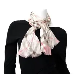 Burberry Taupe Pink Scarf バーバリースカーフ ピンクのサムネイル