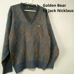 Golden Bear　ゴールデンベアー　Vネック　ニット　セーター　メンズ　L