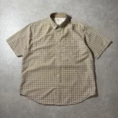 00s archive c-boy シティボーイ 短丈 半袖チェックシャツ