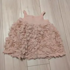 H&M フラワーモチーフジャージードレス 70cm