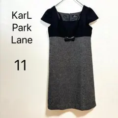 Karl Park Lane 半袖ワンピース11 膝上 黒 フォーマル 上品